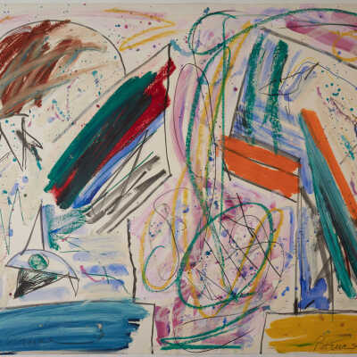 Untitled (hand colored proof for Large Conversation)