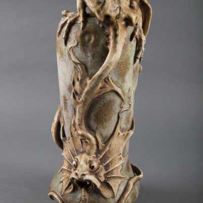 Sculpted Dragon Urn