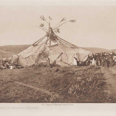 Sun Dance in Progress - Cheyenne