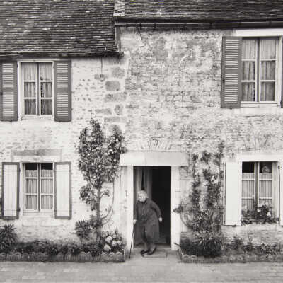 Woman with Cane in Doorway, 2 Miles NE of Palaise, Normandie