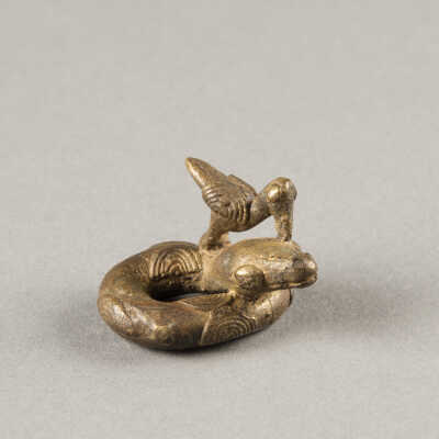 Gold Weight - Snake/Bird