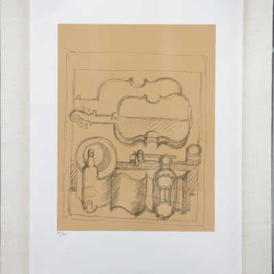 Study for Nature Morte Au Violin (after Charles-Edouard Jeanneret-Gris - Le Corbusier)