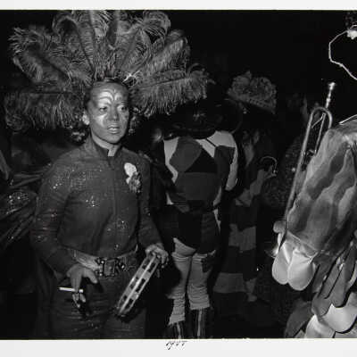 Carnival, Zurich (lady with feathers)
