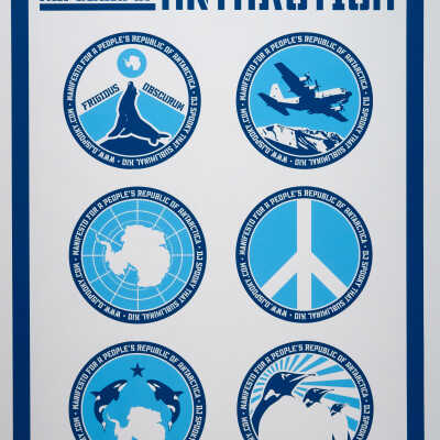 Manifesto for a People's Republic of Antarctica series of prints; Manifesto for a People's Republic of Antarctica; MLEE.0040.3