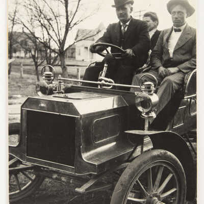 Dahl at the Wheel of His 1903 Reo
