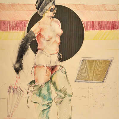 Nude in Waders