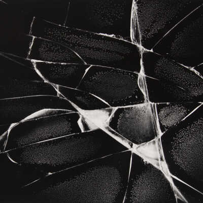 Broken Windshield on Old Car, Eugene, Oregon