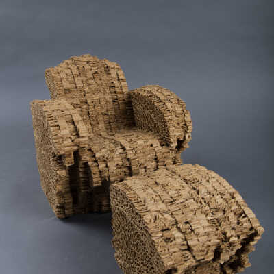 Cardboard Chair ottoman stool