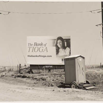 Signage outside of Tioga, ND