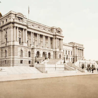 Washington, West Facade, Library of Congress, #53242