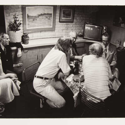 Kertesz and Harbutt at Hunke's Supper