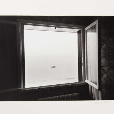 Boat through Window, Concarneau, France