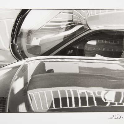 Rail Reflections / Car Windows, Fort Myers Beach, Florida