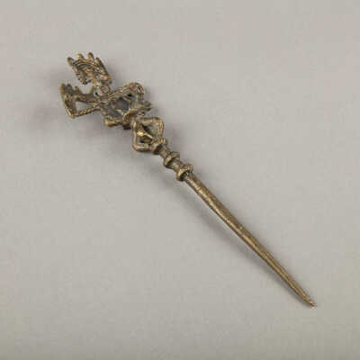 Coiffure Pin with Equestrian Finial