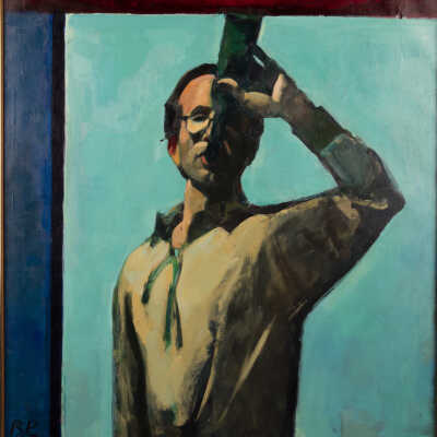 Self-Portrait with Bottle