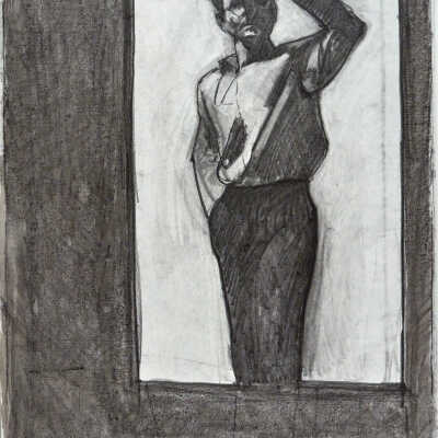 Study for Drinking Self Portrait (Study for Self Portrait with Bottle)