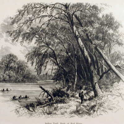 Indian Trail, Bank of the Red River