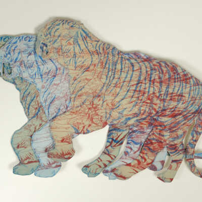 Untitled (three animal cutouts)