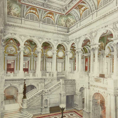Library of Congress, Central Stair Hall, #53542