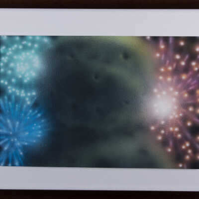 Head with Fireworks