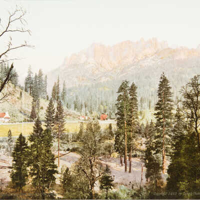 Castle Crags from near Castella, California, #53074