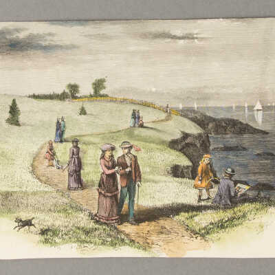 The Walk on the Cliff, Newport