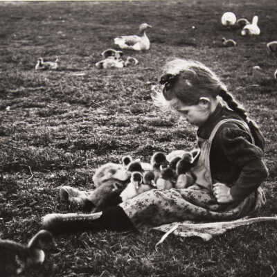 Untitiled (girl with baby duck)