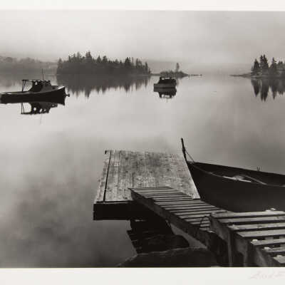 Lobster Boats in Flat Calm, Near Prospect Harbor, Nova Scotia