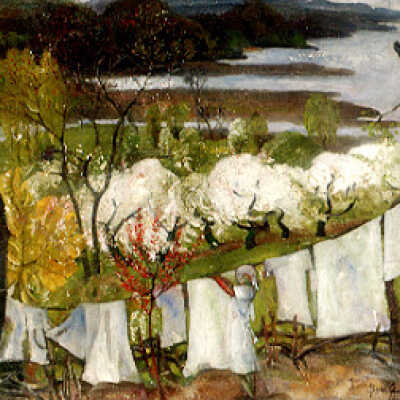 Apple Trees in Blossom