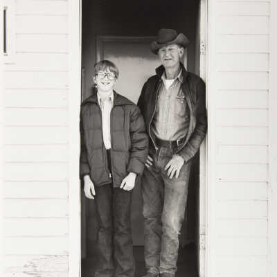 Don O'Brien and Son, Aaron, Tester Country School, North Dakota