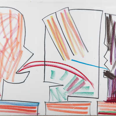 Untitled (drawing for Three Heads)