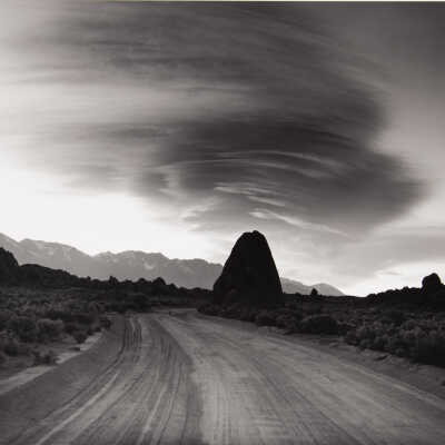 Triangle Rock, Evening Clouds, Alabama Hills
