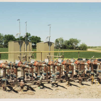 Separator on oil pad near Charbonneau, ND