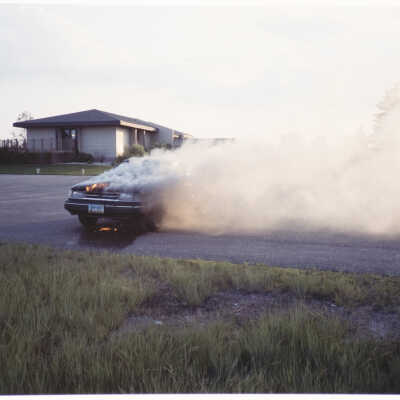 Car Fire in Bank Lot, Williston, ND