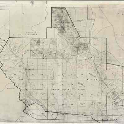 Orinda Moraga Pleasant Hill Danville Map 1892