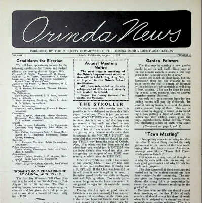 1938 - Orinda News: 08-01