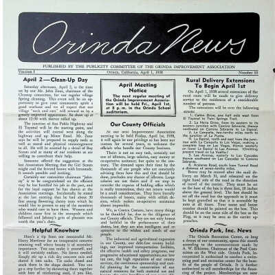 1938 - Orinda News: 04-01