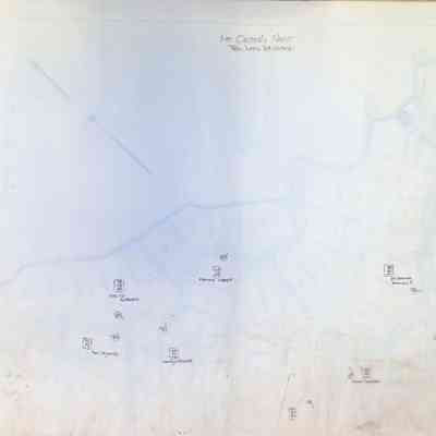 This overlay shows the names of the owners of the plots of land indicated in the corresponding map.