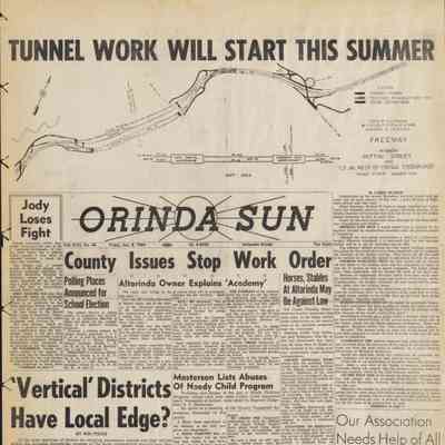 1960 Orinda Sun Newspapers Book