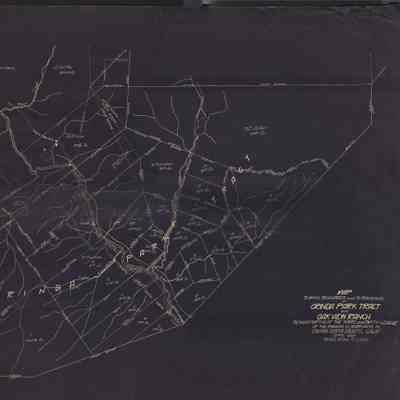 Orinda Park Tract Map Blueprint 1882