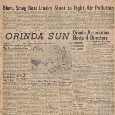 1957 Orinda Sun Newspapers Book