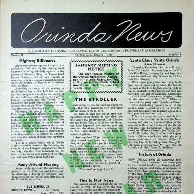 1938 - Orinda News: 01-01