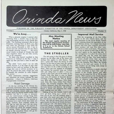 1938 - Orinda News: 05-01