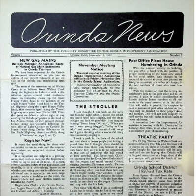 1937 - Orinda News: 11-01