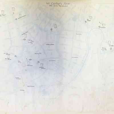 This overlay displays the names of the owners of the plots for the above map.