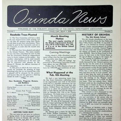 1938 - Orinda News: 03-01