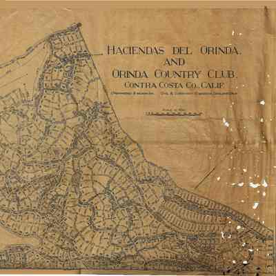 Hacienda Del Orinda Map original 1925