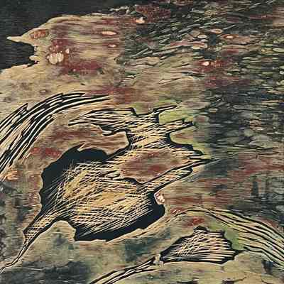 Elements of self woodblock