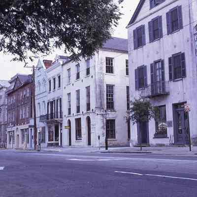 95 Broad Street (Bocquet House) Before Restoration and View East to St. Michael's Church