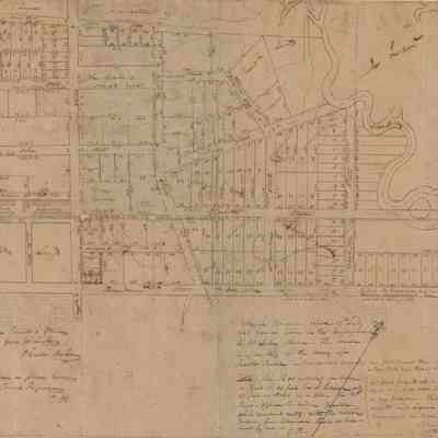 Plan of Wraggborough Situated on Charleston Neck [1859 copy of plat based on original Village of Hampstead plat drawn by Joseph R. Purcell June 1801]